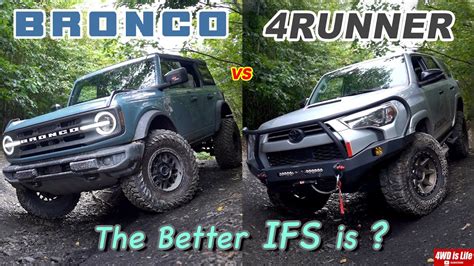 Off-Roading Adventure: Ford Bronco vs. Toyota 4Runner